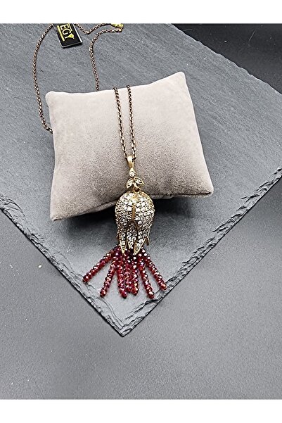 EGY Takı ve Aksesuar Elmas Işçilik Lale Püskül Kolye