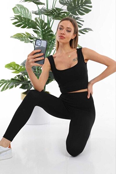 SUYA US WEAR Ribbed Bustier (crop) - Αθλητικό Σετ Κολάν