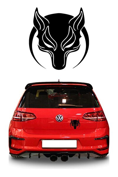 HMNL Börü Kurt Araba, Motorsiklet, Kask, Laptop Sticker 20 Cm
