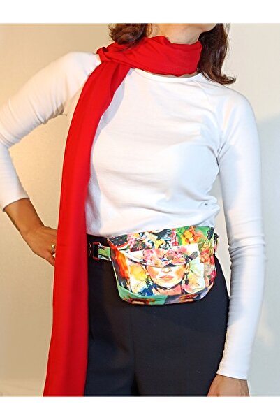 minart design Ressam Patchwork Mini Bag Bel Çantası