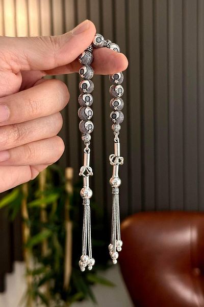 dergah tesbih Ayyıldız Design Silver Zaza Prayer Beads