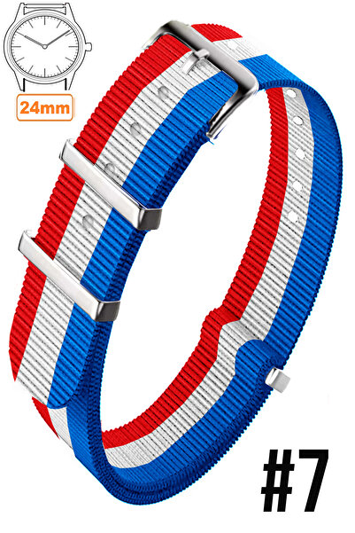 COBRA 24 ملم لساعة Fossil-Welder-Casio-Seiko-Omega-Armani المتوافقة مع حزام س...