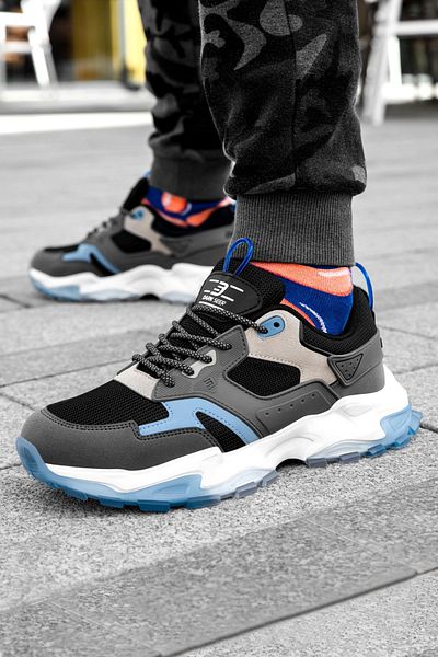 DARK SEER Ds Gestor Herren-Sneaker in Schwarz und Blau
