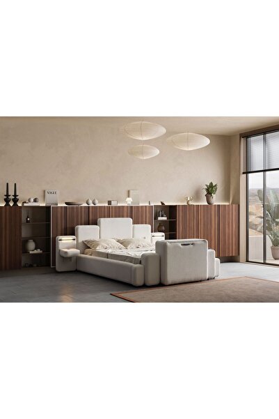 Onurdesign Berlin Tv Sistemli Fonksiyonel Akıllı Karyola