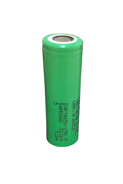 Samsung Inr18650-25r 3.6v 2500mah Şarj Edilebilir Li-ion Pil