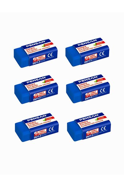 Pensan Soft Non-Marking 6-Piece Exam Eraser Set - New Product
