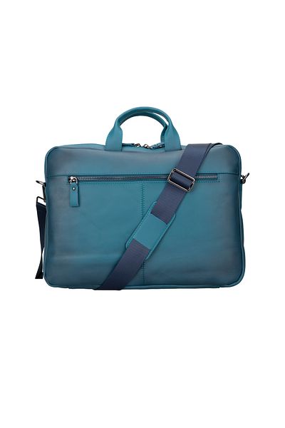 Lev Leather Чанта за лаптоп от естествена кожа 13 и 16 инча - презрамка, с възможност за наименуване