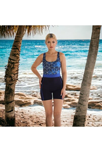 Shopiolog Μαγιό - Σχέδιο μονόχρωμο ριγέ