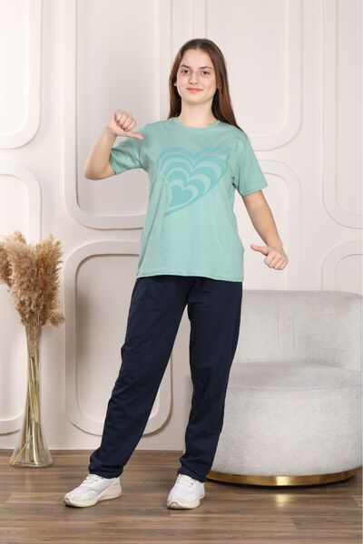 Pyjama Familya Короткий рукав фігурний комплект піжами для дівчинки