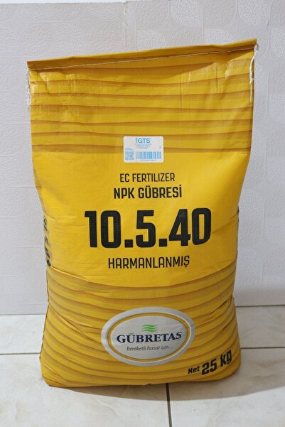 GÜBRETAŞ Potasyum Zengini Iz Elementli Npk Toz Gübresi 10-5-40+me - 25 Kg