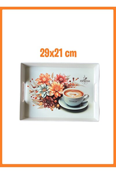 EZMK EV GEREÇLERİ Çay Kahve Sunum Tepsisi (29X21 CM)