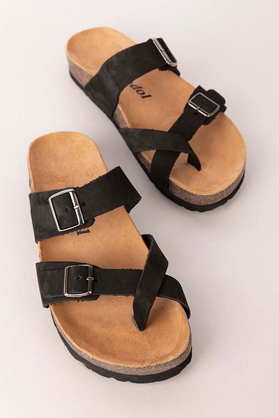 Gondol Papuci de damă din piele naturală - Flip Flops Daily, Usl.2442