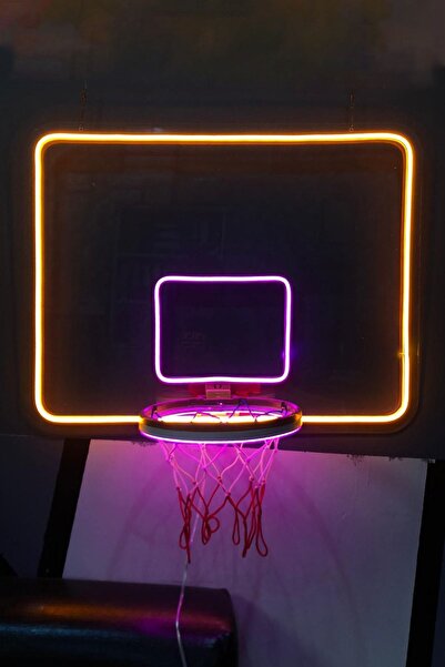 vinyuup Basketbol Potası Neon Led Aydınlatma 60 x 40 cm