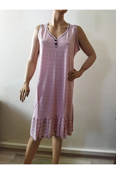 Flamingo Polka Dot Printed Nightgown