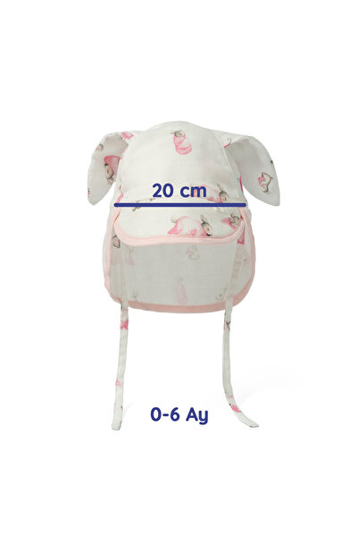 DEUX LAPINS 100% Cotton Muslin Neck Protected Baby Hat