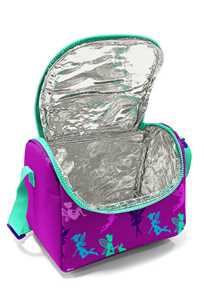 Coral High Kids Dark Pink, Aqua Green Fairy Patterned Thermo Lunch Box 11803