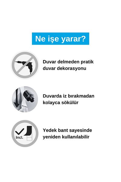 Tesa Detachable Adhesive Hanger Without Leaving Traces - Nail, Wall - Advantageous Package