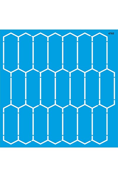 StencilSepeti Honey Honeycomb - Stencil Pattern Template 30X30Cm