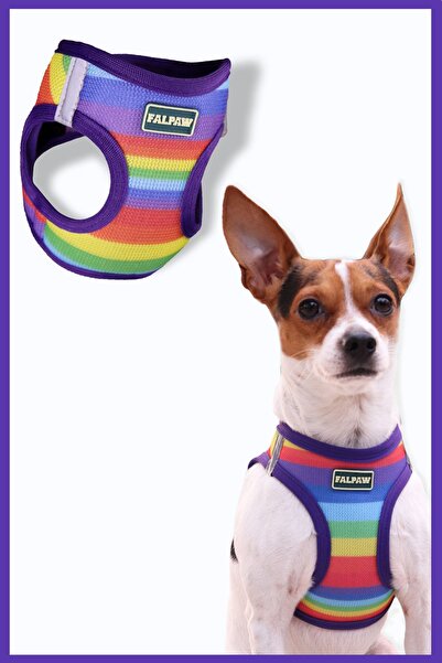 Falpaw Air Mesh Göğüs Tasması Gökkuşağı Desenli