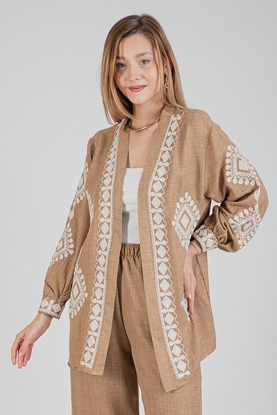 Hatun Atila طقم HatunAtila 8670 موديل مع تطريز وسترة