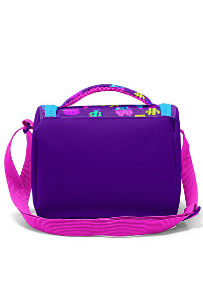 Coral High Kids Purple Pink Cactus Patterned Thermo Lunch Box 11802
