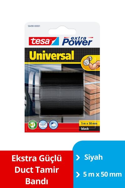 Tesa Ekstra Güçlü Duct Tamir Bandı, Siyah