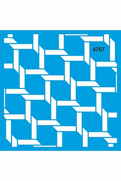 StencilSepeti قالب نمط استنسل هندسي 40x40 سم