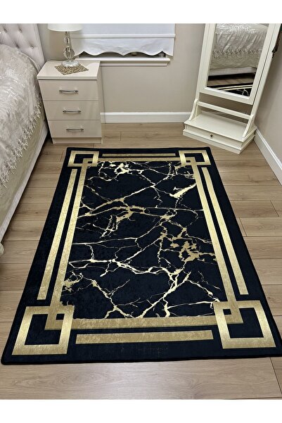 YTR HOME Dijital Baskı Yıkanabilir Kaymaz Taban Dekoratif Salon Mutfak Halısı...