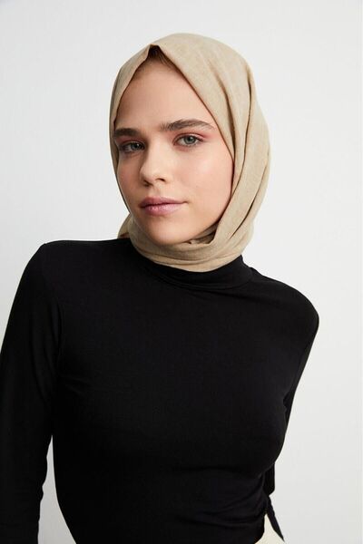 NetsaTekstil Women's Black Long Sleeve Half-neck Turtleneck Lycra Combed Cott...