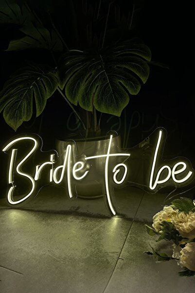 vinyuup Bride To Be Neon Led Aydınlatma 65 x 28 cm