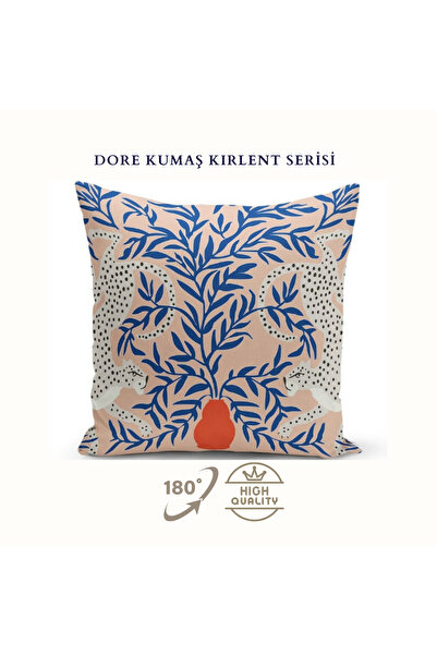 Cheetah Kırlent Kılıfı, Retro Kırlent Kılıfı,Etnik Desenli Premium Kalite Çift Taraflı Baskılı