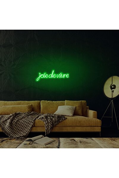 neon graph - Joie De Vivre - Led Dekoratif Duvar Aydınlatması Neon Duvar Yazı...