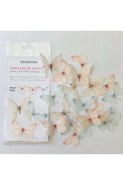 Bkmc Ready Cut Colorful Edible Butterfly