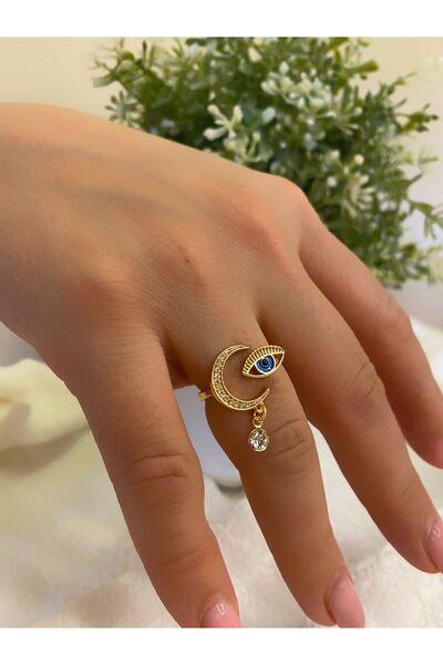 İdole Bijoux Zirkon Sallantılı Göz Yüzük