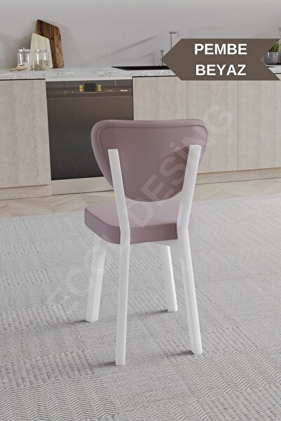 FAYMEND 1 Adet Elma Model Mutfak Sandalyesi Salon Sandalyesi Yemek Sandalyesi Cafe Restaurant Sandalyesi