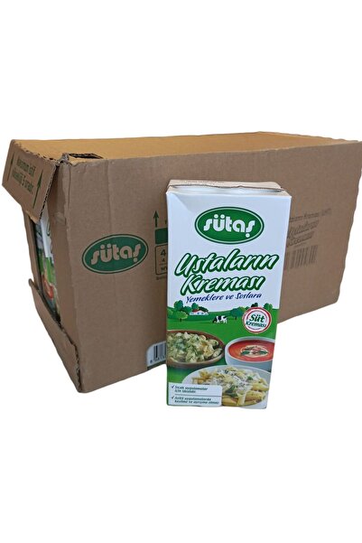 Sütaş Krema Yemeklere Ve Soslara Özel 1 Lt X 12 Adet