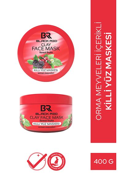 Black Red Forest Fruit Pore Cleansing Face Mask with Vitamin C - 400g