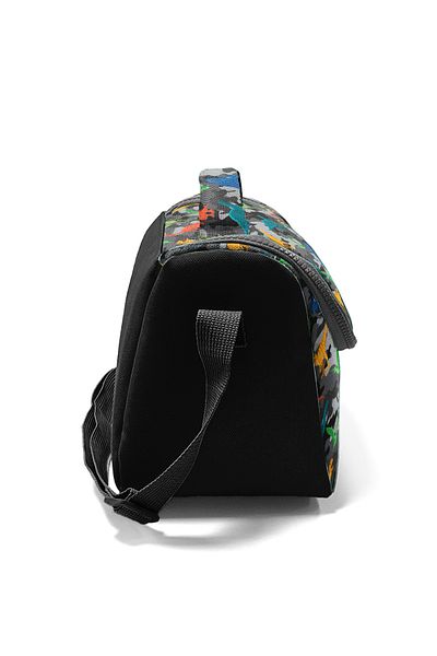 Coral High Kids Dark Gray Black Camouflage Dinosaur Patterned Thermo Lunch Box 11812