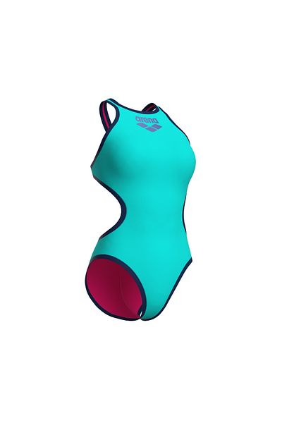 ARENA W ARENA ONE - Costum de baie pentru femei, Biglogo, Design dintr-o bucată