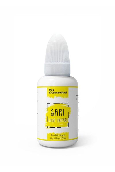 Lokman Efendi Yellow 25 ml Liquid Food Coloring