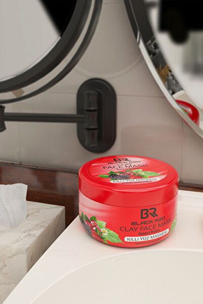 Black Red Br Kil Maskesi C Vitaminli Ve Gözenek Temizleyici Yüz Maskesi Orman Meyveli Killi Yüz Maskesi - 400g