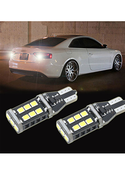 MeyZone T10 T15 Park Ampul 15 Led Geri Vites Plaka Ampul Güçlü Beyaz Işık