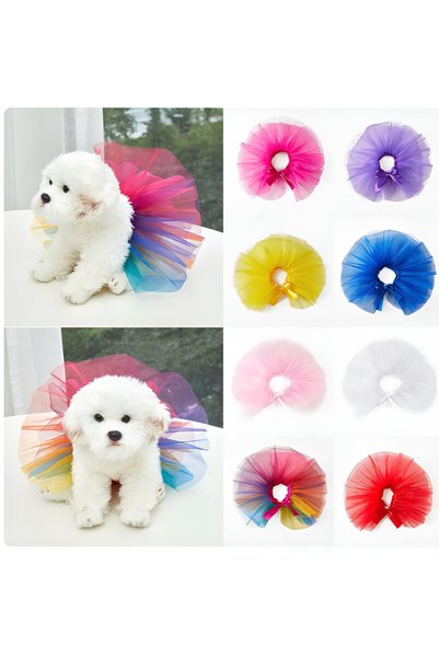 LIWOGY Dog Tutu Skirt / Dog Outfit / Dog Dress Tutu Tie-Up