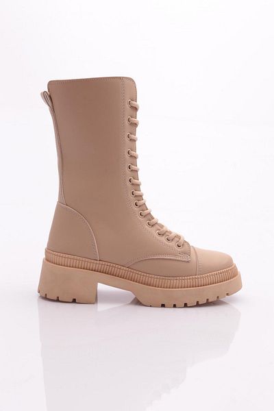 DGN K9070 Nude Women's Boots - Lace-up