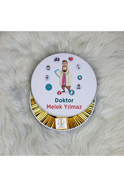 Hediyelen Doktora Hediye Metal Kutuda Çikolata 100 Adet 002