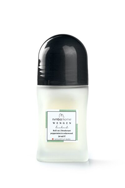 Nimba Home Doğal Roll-on Nane & Sedir Ağacı - Vegan Roll-on Deodorant 50 Cc (1 ADET SEYAHAT SABUNU HEDİYE)
