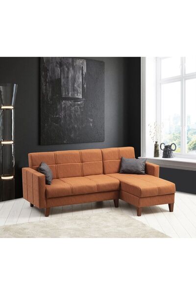 Minar Polya Köşe Koltuk - Kiremit 95