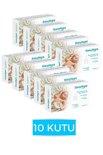 BabyRight Otribebe, Weebaby, Brunobaby Uyumlu Burun Aspiratörü Yedek Uç 10 Ku...