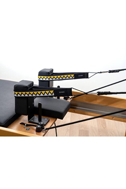 RAINBO Reformer Pilates Için Double Straps Ikili El Ayak Straps'i Siyah, Renk...