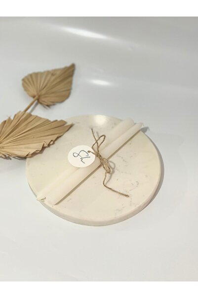 Shura Homeware Şamdan Mumu Uzun Düz Mum Bayaz 2 'li